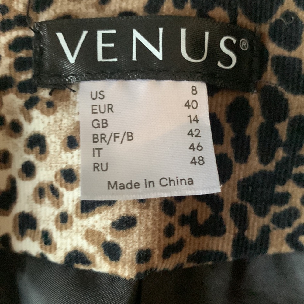 NWOT Venus animal print moto jacket! - Picture 7 of 8